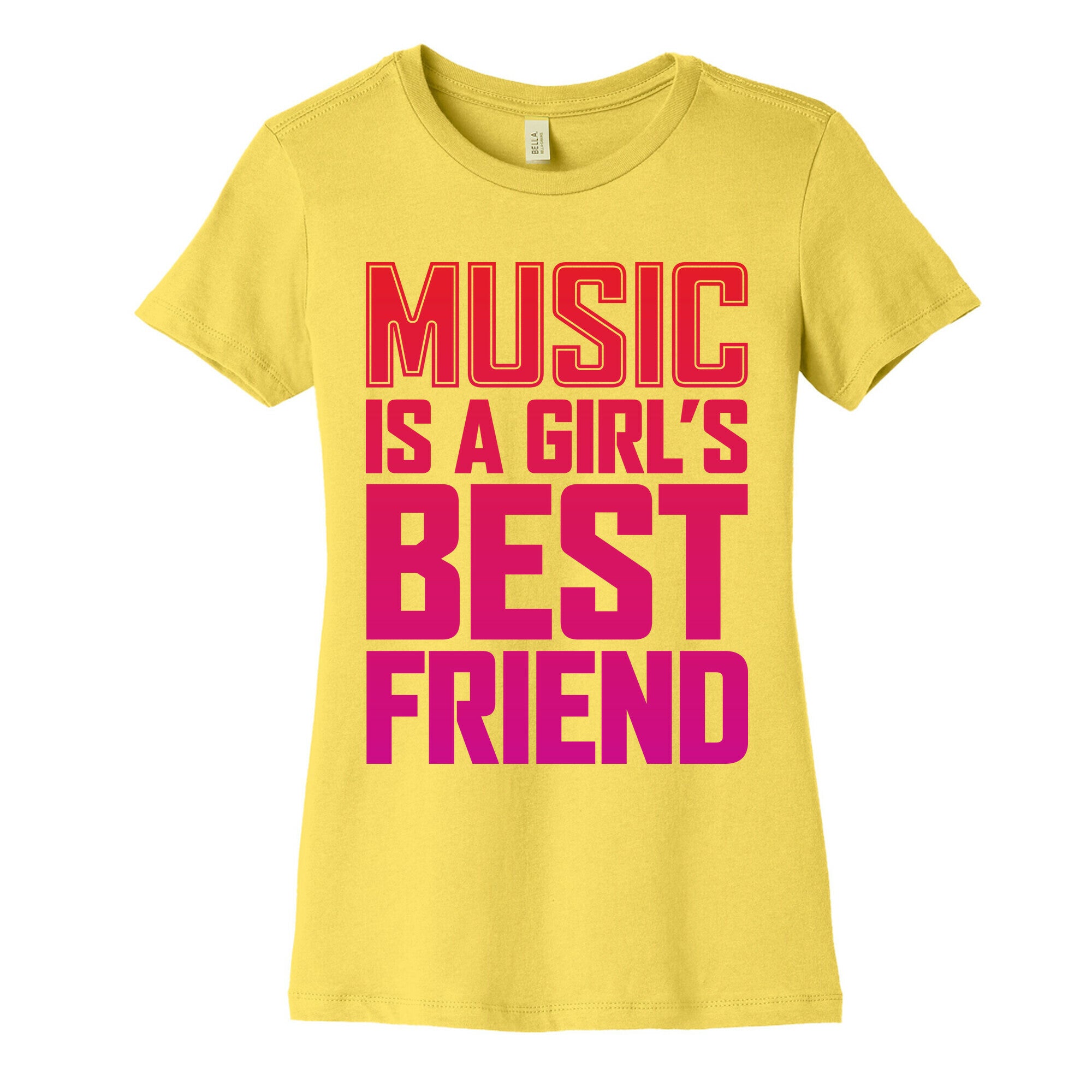 Music Is A Girl's Best Friend Women's Cotton Tee